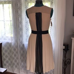 Longchamp pleated dress with belt